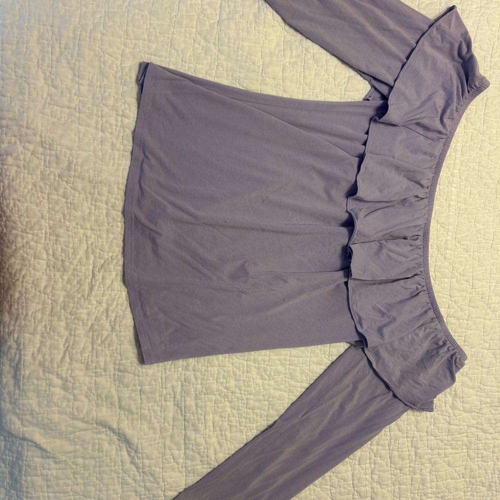 Lilly Pulitzer Lilac Off-Shoulder Blouse